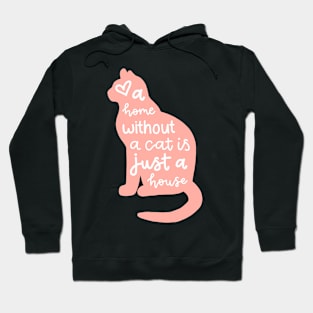 Pink cat quote Hoodie